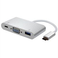 Адаптер USB 3.1 C към VGA Adapter,M/F, PD Roline SS300766, снимка 1 - Други - 39058600
