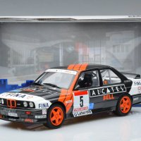 BMW M3 E30 Gr.A Rally Ypres 1990 - мащаб 1:18 на Solido моделът е нов в кутия, снимка 7 - Колекции - 40111429