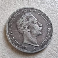 Монета. Германия. Сребро. 5 райх марки. 1892 год. , снимка 3 - Нумизматика и бонистика - 42791012