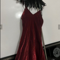 Красива и елегантна официална рокля бордо тъмно червена, снимка 2 - Рокли - 36400033