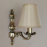 Луксозен аплик за стена-бароков старинен,винтидж,осветтително тяло,лампа, снимка 17 - Лампи за стена - 39550073