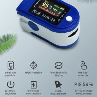 КОМПЛЕКТ безконтактен термометър и оксиметър (уред за измерване на сатурация, пулс и оросяване), снимка 13 - Уреди за диагностика - 31512445