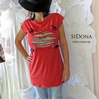 Блузи с къс ръкав SiDona, снимка 5 - Туники - 39477190