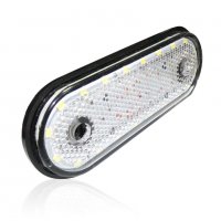 Диодни ЛЕД LED габарити овал с 20 SMD 24V , БЕЛИ , снимка 3 - Аксесоари и консумативи - 35518447