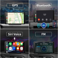 AWESAFE Apple Carplay & Android Auto Car Stereo, 7-инчов HD сензорен, снимка 6 - Аксесоари и консумативи - 44656643
