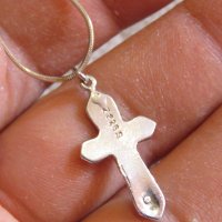 сребърен кръст разпятие  Исус Христос  със сериен номер - притежавайте този кръс, снимка 4 - Колиета, медальони, синджири - 35058399