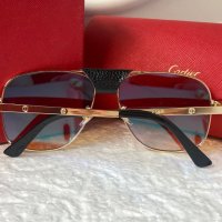 Cartier 2022 мъжки слънчеви очила с кожа 3 в 1, снимка 11 - Слънчеви и диоптрични очила - 37348069