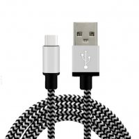 Кабел  USB към Type C/ USB към Lightning  1.5м -Метални накрайници Преходник , снимка 1 - USB кабели - 33821089