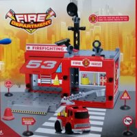 Детски Кубчета Конструктор-пожарна станция , снимка 2 - Образователни игри - 38697137