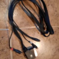 Продаавам Кабел S-video и два жака към Скарт 2м Digital Cable SCART-M/SVHS, 3.5mm-M , снимка 2 - Други - 34494633
