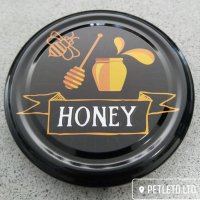 Атрактивни капачки за буркани с пчелен мед  ”honey black limited one”  