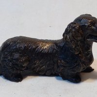 Бронзова статуетка куче , снимка 1 - Антикварни и старинни предмети - 38606062