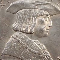Сребърна монета 50 шилинга 1969г. Австрия 450г. От смъртта на император Максимилиан първи 40385, снимка 9 - Нумизматика и бонистика - 42755608