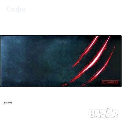 Подложка за мишка SCHWAIGER GM700 Gaming Pad, 75 x 30 cm, Ченен/Червен, снимка 1