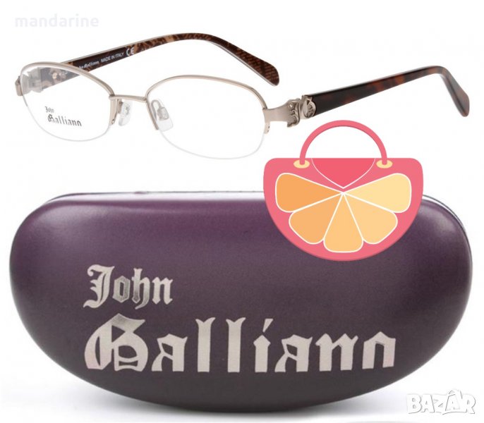 ПРОМО 🍊 JOHN GALLIANO 🍊 Оригинални дамски рамки в кафяво с бронзови нюанси нови с кутия, снимка 1