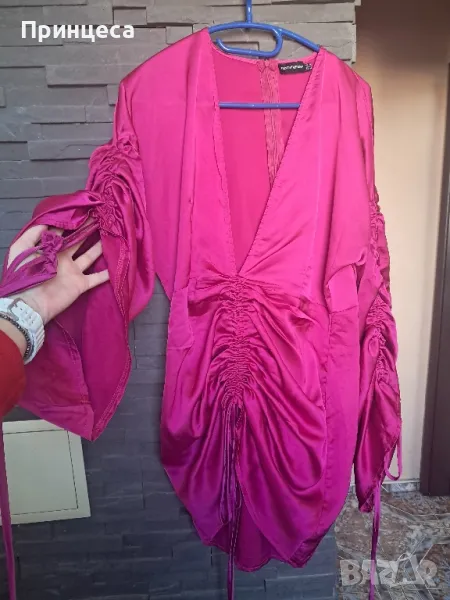 Цикламена секси рокля , снимка 1