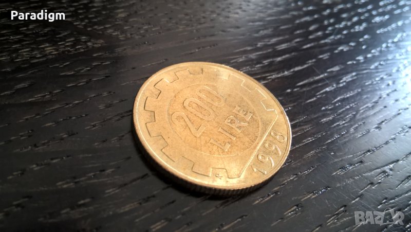 Монета - Италия - 200 лири | 1998г., снимка 1