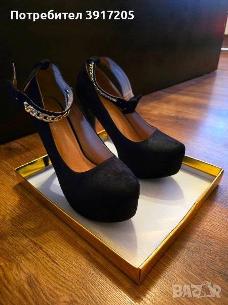 Дамски елегантни обувки на ток, снимка 1