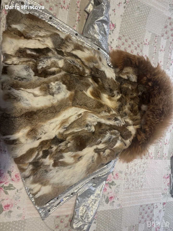 Дамска парка в сив цвят , снимка 1