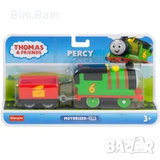 Оригинално моторизиранo влакче с вагон Thomas & Friends - Percy, снимка 1