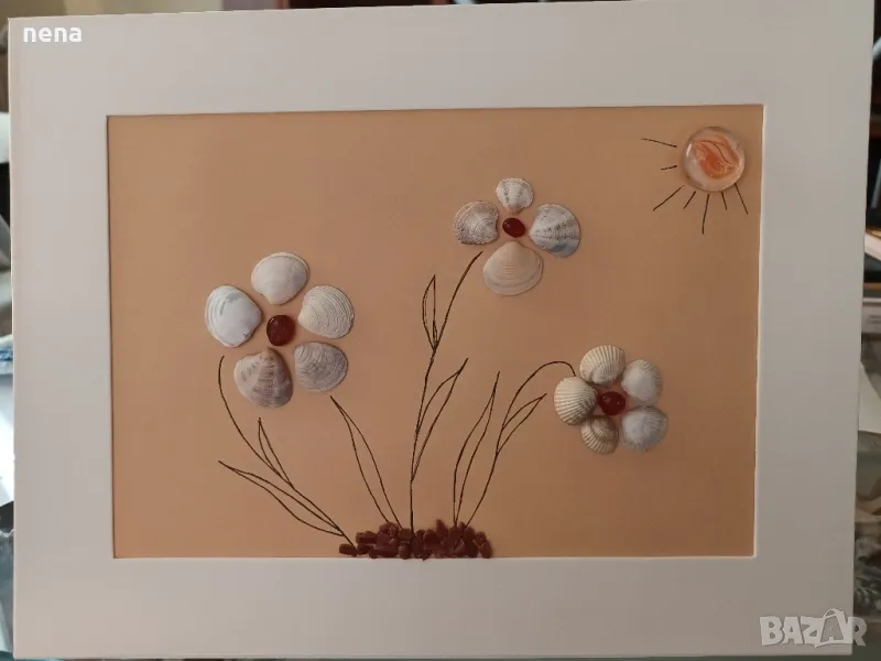 Ръчна изработка - пано от миди, снимка 1