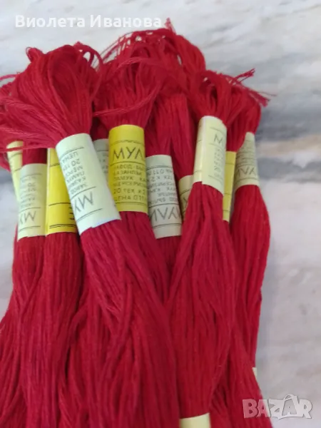  Мулине , червено,48 броя , снимка 1