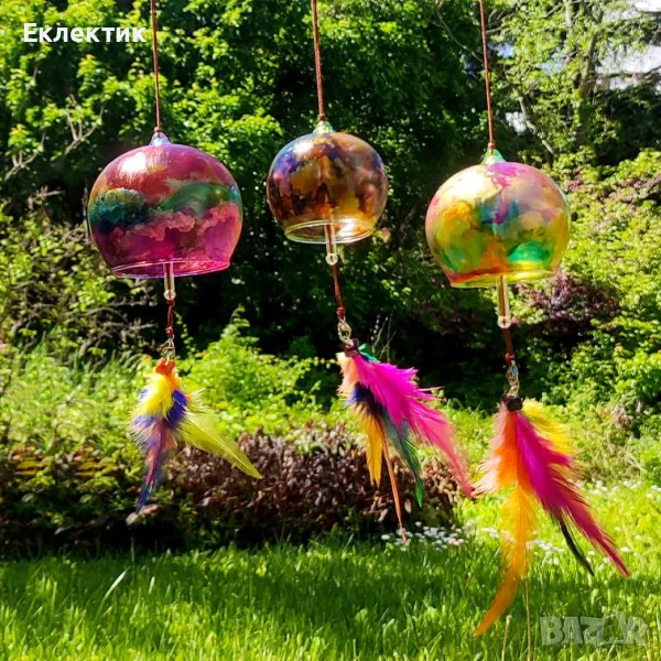 Фурин, традиционни стъклени японски вятърни камбанки, снимка 1