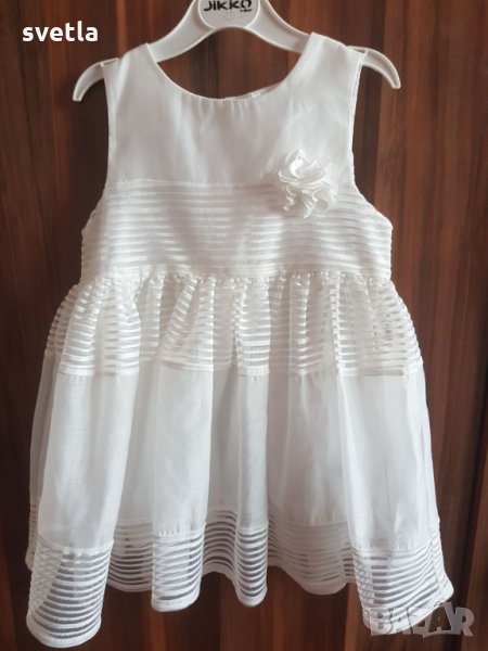 Бяла рокля Нм 86размер, снимка 1