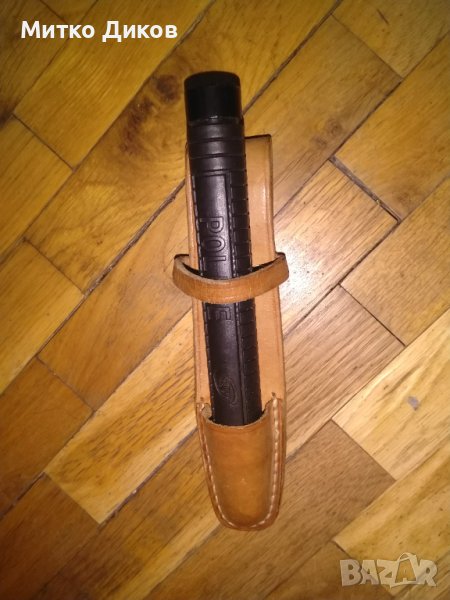 Калъф за палка за колан естествена кожа дебела 5мм, снимка 1