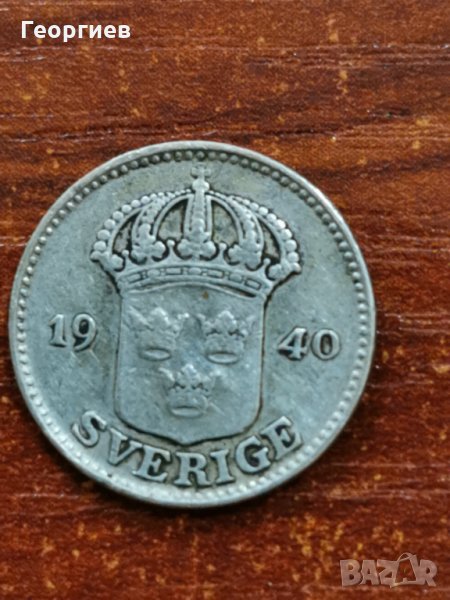 25 йоре 1940 Швеция сребро , снимка 1