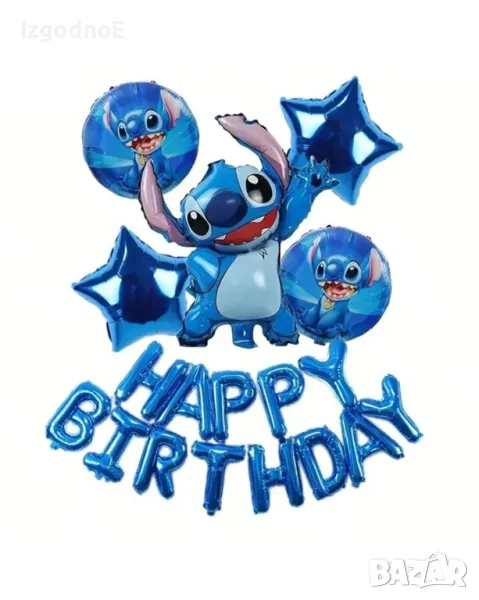 Парти сет балони Лило и Стич Lilo and Stitch фолиеви балони , снимка 1