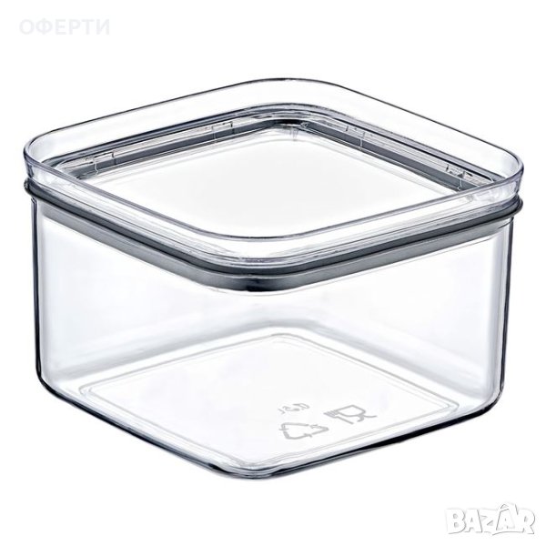  Пластмасов прозрачен контейнер за съхранение на храна 500 мл, снимка 1