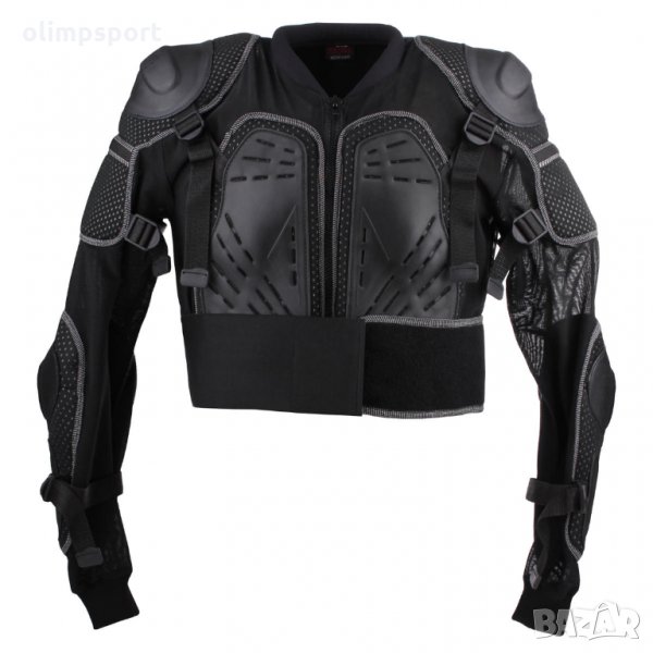 Черна жилетка за мотор с протектори max 664 70лв.  Висококачествената черна жилетка за мотор с двойн, снимка 1