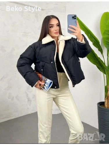 Дамско яке с каракул , снимка 1