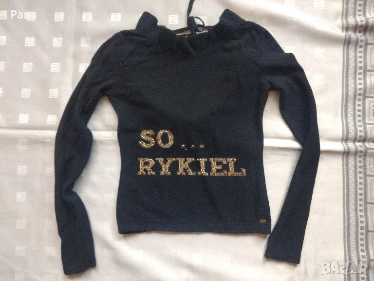 Елегантна черна блуза sonia by sonia rykiel, снимка 1