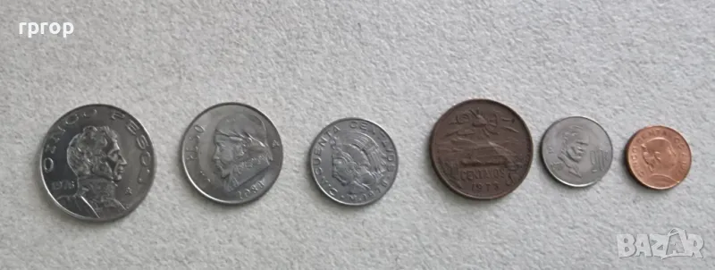 Мексико. Стара емисия. Лот. 6 бройки. 1969 - 1980 г. , снимка 1