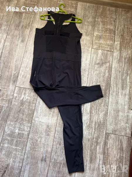 Нов спортен черен кардио cardio гащеризон за фитнес тренировка спорт , снимка 1