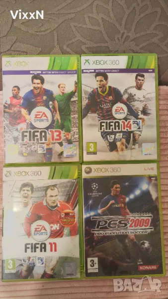 Fifa 11, 13, 14, PES 2009 за XBOX 360, снимка 1