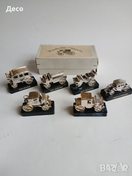 Стари полски сувенири комплект карети., снимка 1