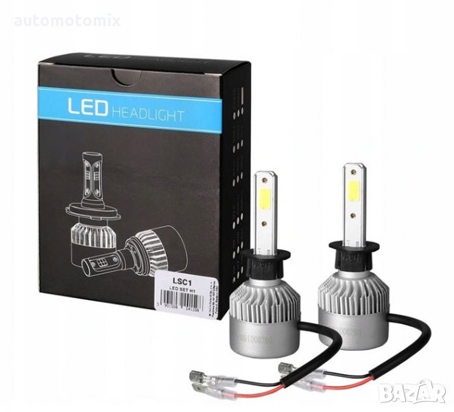 ДИОДНИ КРУШКИ H1,80W 6500K,M-TECH - 2БР, снимка 1