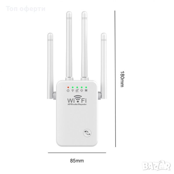 Мощен усилвател на безжичен интернет, рутер, снимка 1