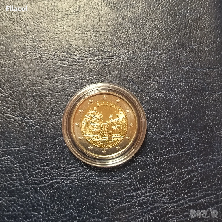 2 евро 2025 Испания Историческия център на Саламанка UNC, снимка 1