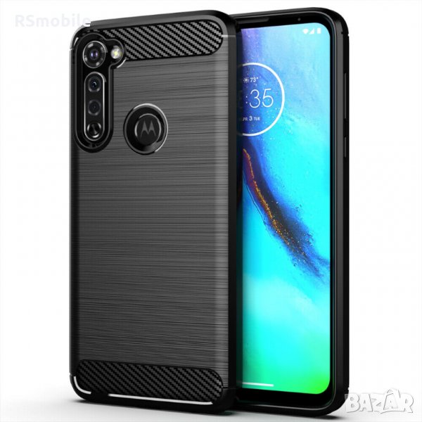 Motorola G Pro - Удароустойчив Кейс Гръб CARBON, снимка 1