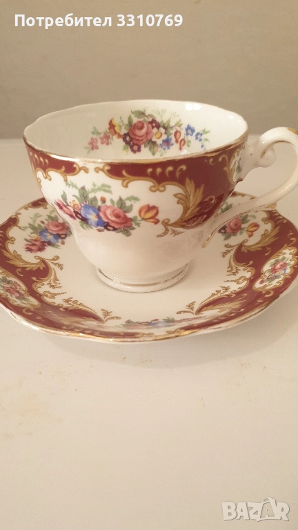Луксозен английски порцеланов сет., снимка 1