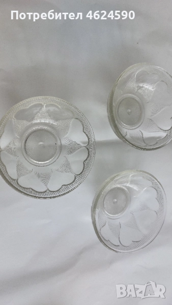 Купички стъкло 3 броя, снимка 1