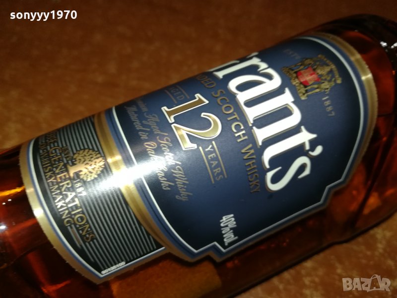 ПРАЗНО ШИШЕ-GRANTS 12YEARS-шИшЕ ЗА КОЛЕКЦИЯ 2601221918, снимка 1