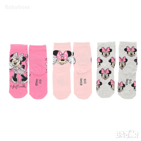 Комплект от 3 чифта чорапи с Мини, снимка 1