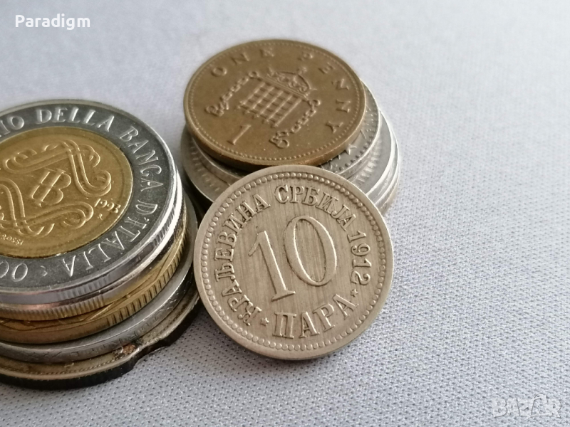 Mонета - Сърбия - 10 пара | 1912г., снимка 1