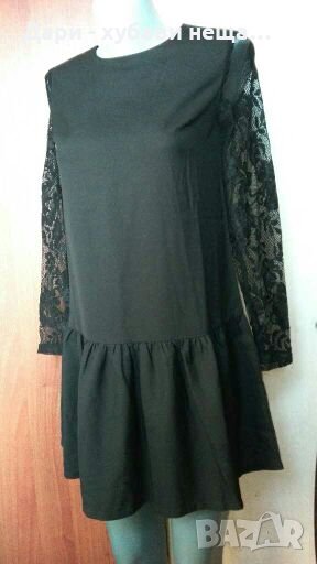 Черна рокля със свободна кройка👗🍀XS,S,M👗🍀арт.3083, снимка 1