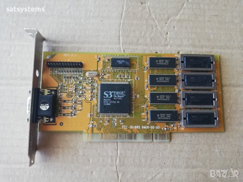Видео карта S3 Virge N1E3BD 86C325 2MB PCI, снимка 1